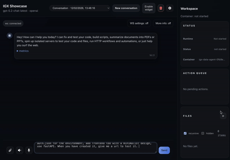 IGX Studio workflow preview